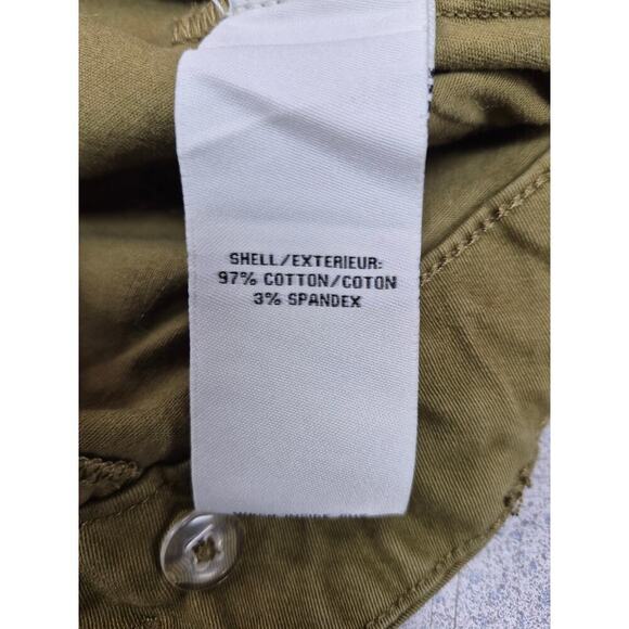 Bagatelle Collection New York Khaki Green Wide Leg Cotton Blend Pant Sz 12 - Picture 5 of 6